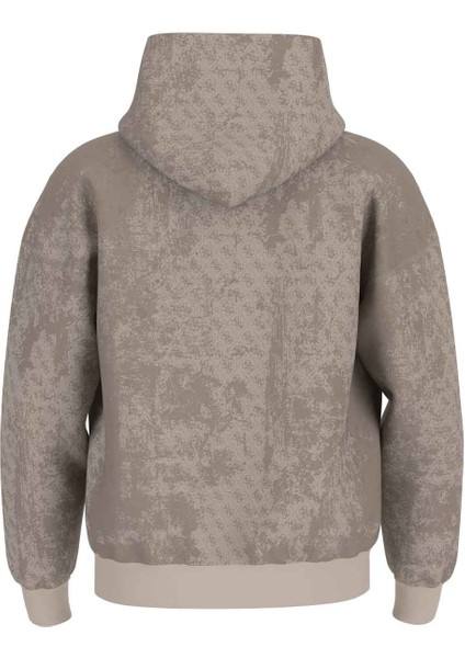 Erkek Gotam Kapüşonlu Sweatshirt - Bej