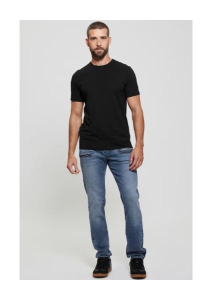 Erkek Pima T-Shirt - Siyah fırsatları