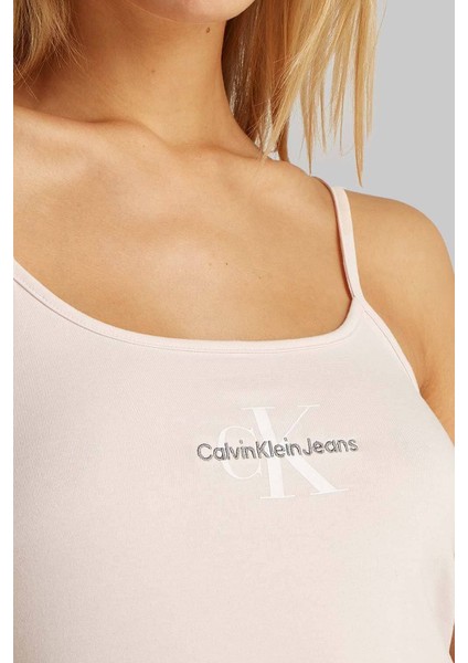 Kadın Ck Monologo Strappy T-Shirt - Pembe fırsatları