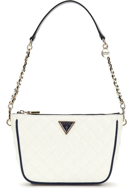 Kadın Cruise Vibe Top Fermuarlı Omuz Çantası - Beyaz