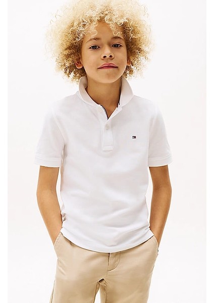 Erkek Çocuk Th Polo T-Shirt - Beyaz