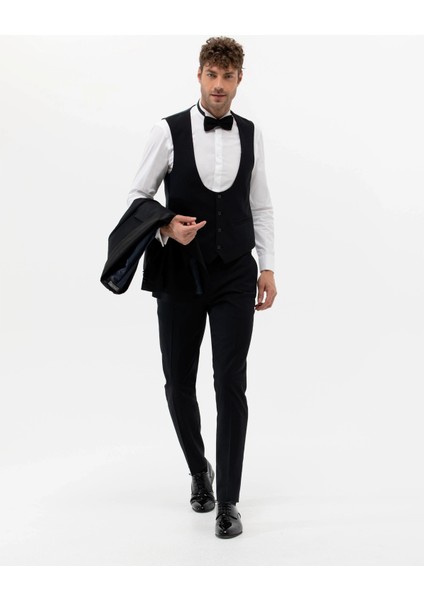 Erkek Yelekli Smokin-Lacivert modelleri