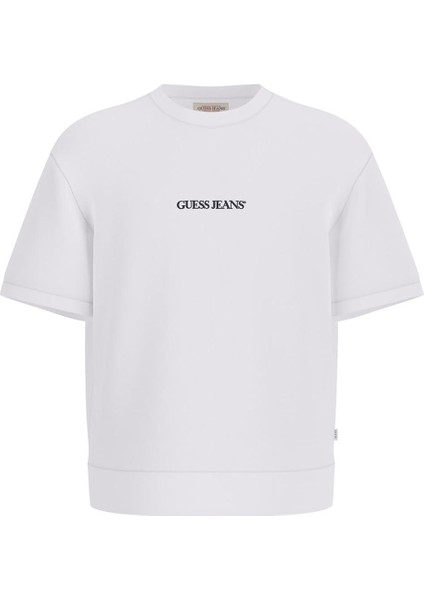 Erkek Gj Cn Ss Önde Logo T-Shirt - Beyaz