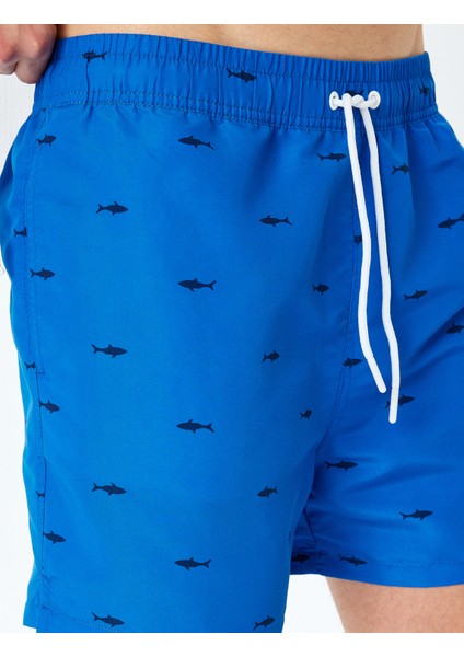 Baskılı Oversize Beli Lastikli Deniz Şortu indirimleri