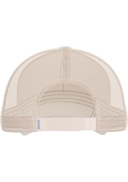 Erkek x Gj Vintage Trucker Şapka - Krem