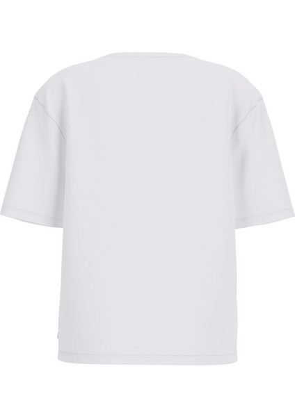 Kadın Gj Ss Cn Os Curved T-Shirt - Beyaz fiyatları