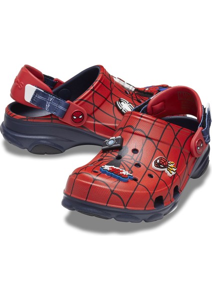 Unisex Çocuk Spider-Man All Terrain Clog T Terlik - Kırmızı Lacivert