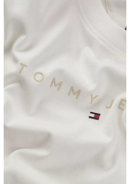 Kadın Tjw Tonal Linear T-Shirt - Ekru modelleri