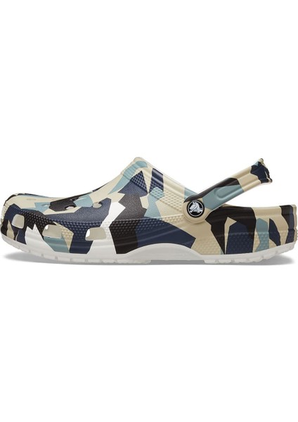Unisex Geo Camo Clog Terlik - Çok Renkli