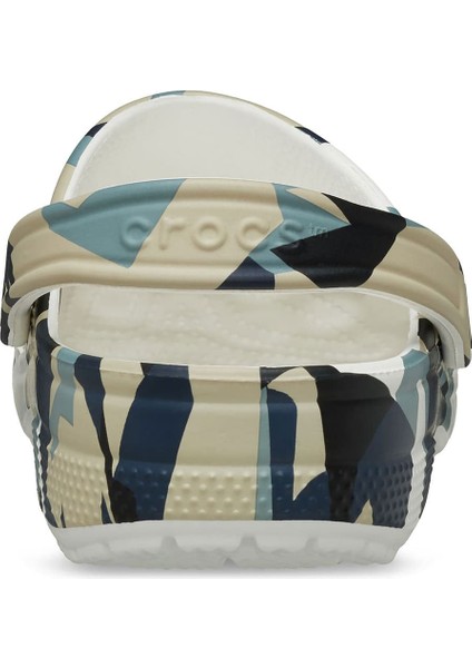 Unisex Geo Camo Clog Terlik - Çok Renkli