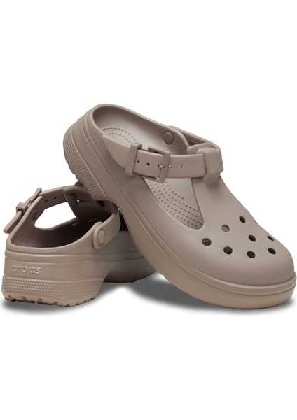 Unisex Classic Mary Jane Terlik - Kahverengi