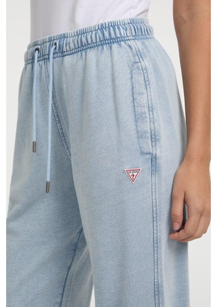 Kadın Gj Triangle Label Jogger Eşofman Altı - Açık Mavi