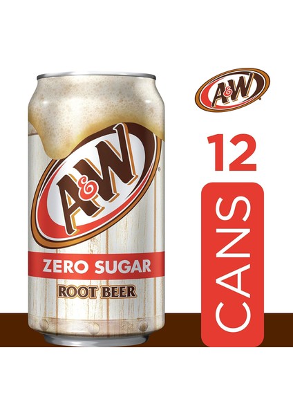 Root Beer Zero Sugar Soda 12 Adet