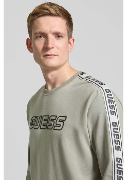 Erkek Arlo Cn Önde Guess Sweatshirt - Yeşil fırsatları