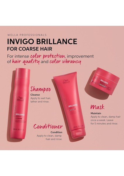 Professional Wella-Invigo Color Brilliance Lüx 3'lü Set