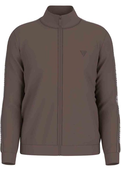 Erkek Full Fermuarlı Zew Arlo Sw Sweatshirt - Kahverengi