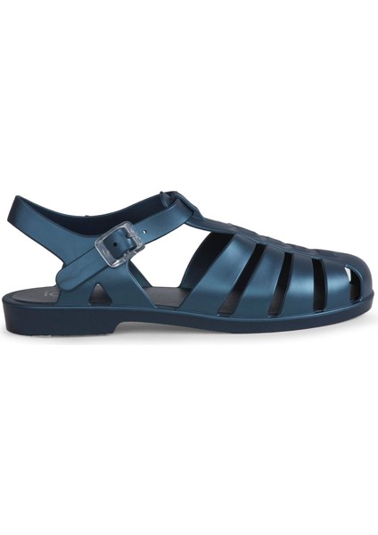 Kadın Tokalı Sandalet S10346 Bıarrıtz Metal