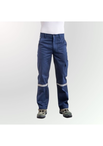 Yazlık Gabardin Reflektörlü İş Pantolonu