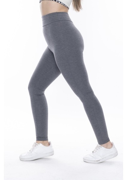 Füme Beli Lastikli Toparlayıcı Tayt modelleri
