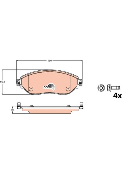Ön Balata Fişsiz Renault Trafic Iıı 1.6 Dcı 14>