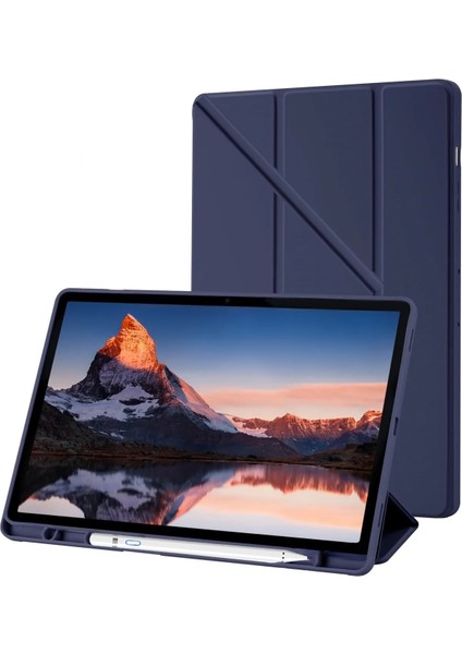 iPad Air 11INÇ 2024 Air 4/5/6.nesil 10.9inç Uyumlu Kılıf Kalem Bölmeli Uyku Modlu Stand Kapak