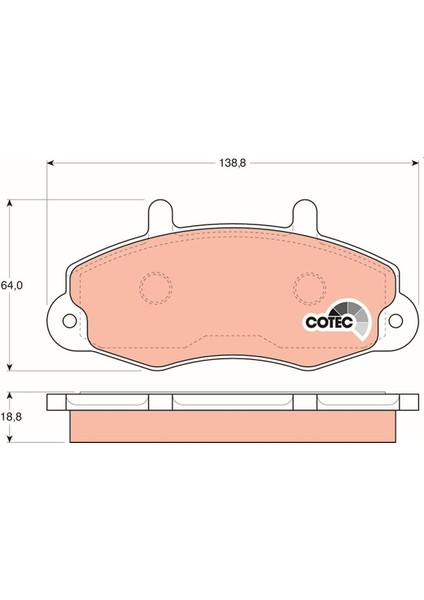 Ön Balata Fişsiz Ford Transit T12 94 >