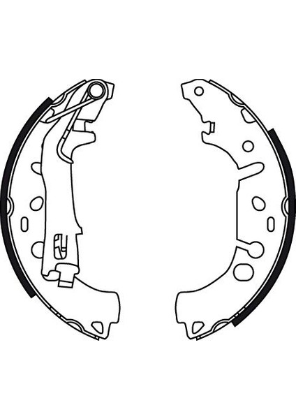 Arka Balata Pabuç Opel Corsa D 1.2 16V 06>fiat Grande Punto 1.3mtj 05 >-Linea 07 >
