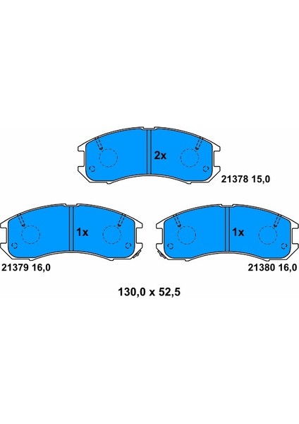 Ön Balata Fişsiz Mazda 626 1.8-2.0-2.2ı 87-91
