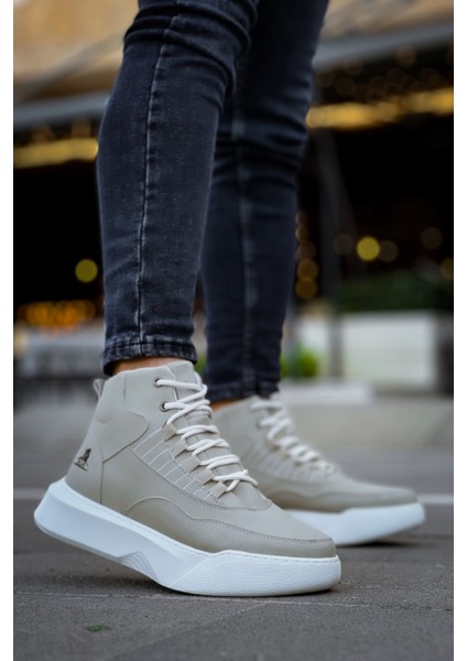 Bağcıklı Erkek Spor Bot Gri (Beyaz Taban) modelleri