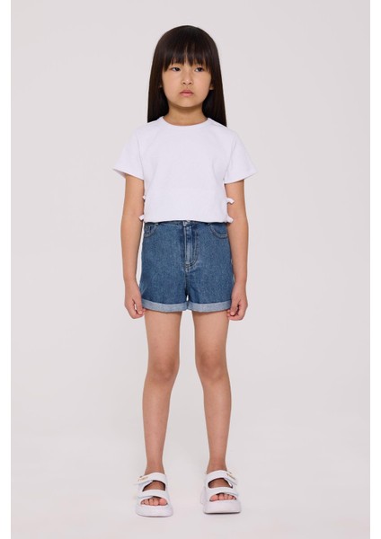 Kız Çocuk Denim Şort