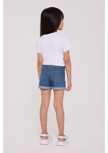 Kız Çocuk Denim Şort