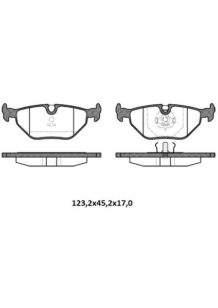 Arka Balata Fişsiz Bmw E30-E36-E46-E85-E86 93-99/rover 75 99-06