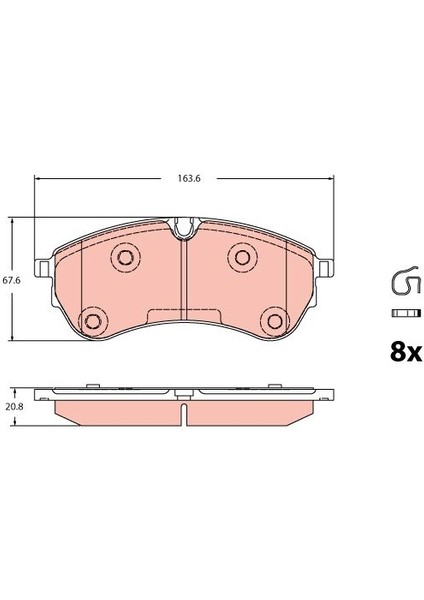Ön Balata Fişsiz Volkswagen Crafter/man Tge 16>