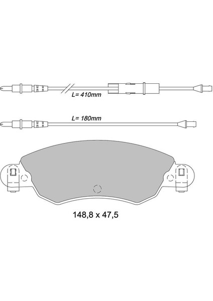 Ön Balata Fişli Citroen C5 1.6 16V Hdi 1.8ı 16V 01-04