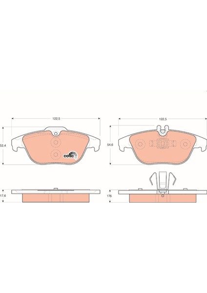 Arka Balata Fişsiz Mercedes W204-S204 C Class 07>