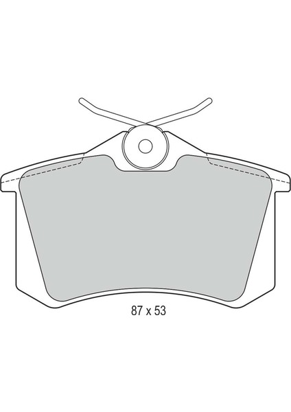 Arka Balata Fişsiz Vw Golf I-Iı-Iıı-Passat-Polo-Caddy-Bora-Sharan 92>/megane I Iı 99>