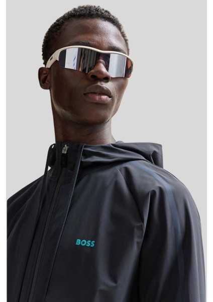 Marka Logo Detaylı Regular Fit Erkek Sweatshirt Lacivert