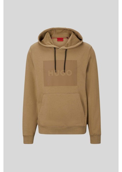 Hugo Boss Regular Fit Kapüşonlu Erkek Sweatshirt Kahverengi