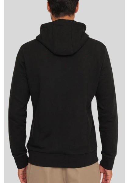 Kapüşonlu Erkek Sweatshirt Siyah