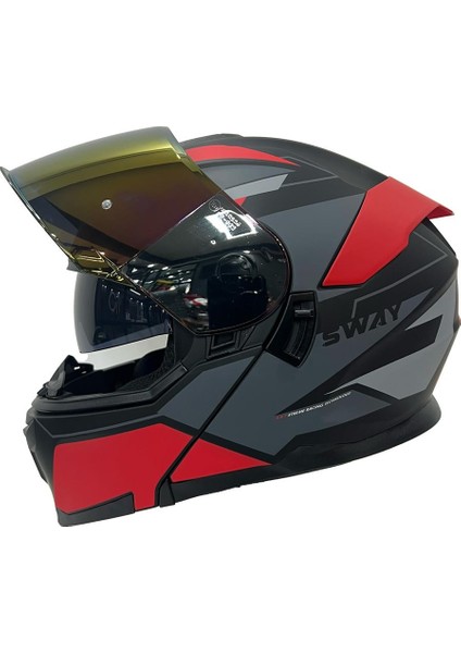 Kask Sway SW912 C1 Kırmızı