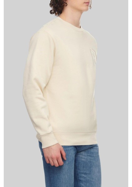 Marka Logo Işlemeli Stadler Sweatshirt Bej
