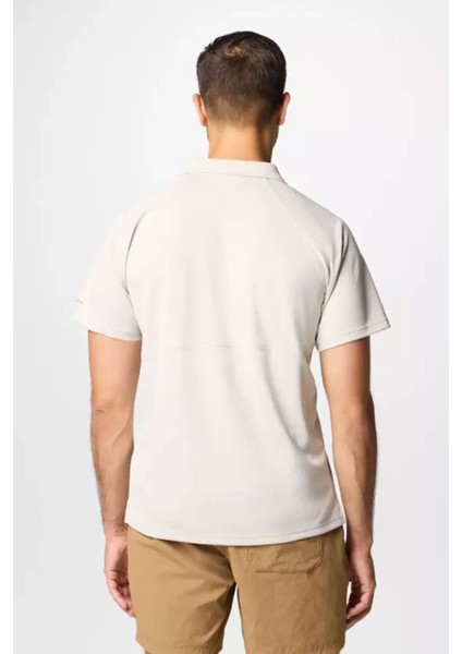 Erkek AO3828 Alpine Chill Pro Polo Kısa Kollu T-Shirt - Bej indirimleri