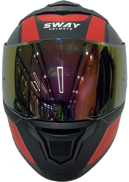 912 Kask C1 Kırmızı Çene Açılır