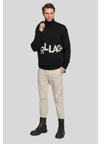 Turtleneck Erkek Kazak Siyah