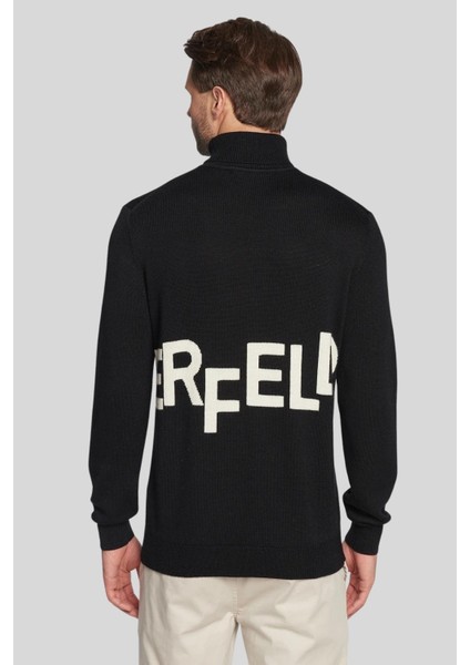 Turtleneck Erkek Kazak Siyah