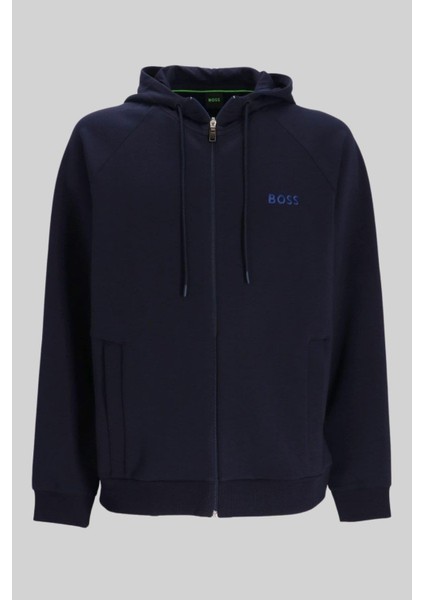 Saggy 1 Erkek Fermuarlı Sweatshirt Mavi