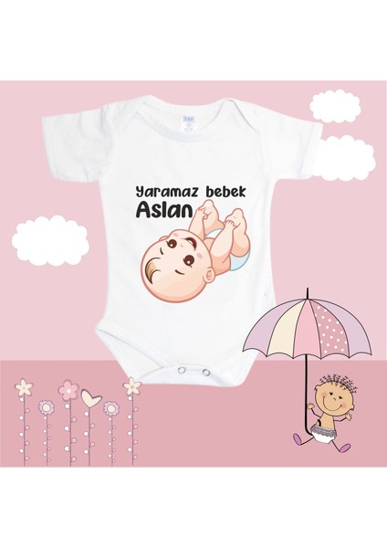 Yaramaz Bebek Aslan Baskılı Zıbın