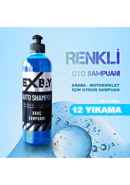Active Foam Magıc Mavi Renkli Köpük Oto Yıkama Şampuanı 400 ml