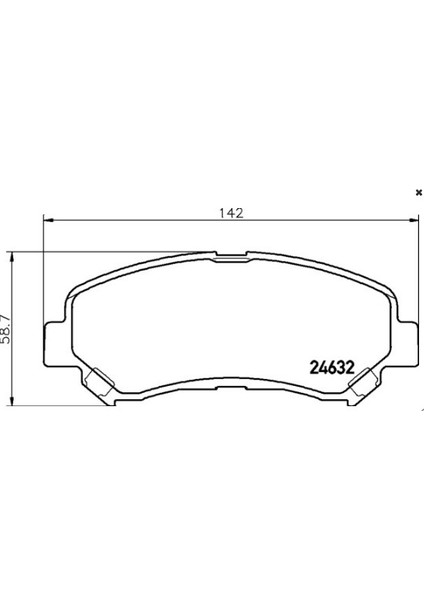 Ön Balata Fişsiz Nissan Qashqai 06-14-Qashqai+2 08-14-X-Trail 07-14-Maxima 08>/ducato Arka 14>