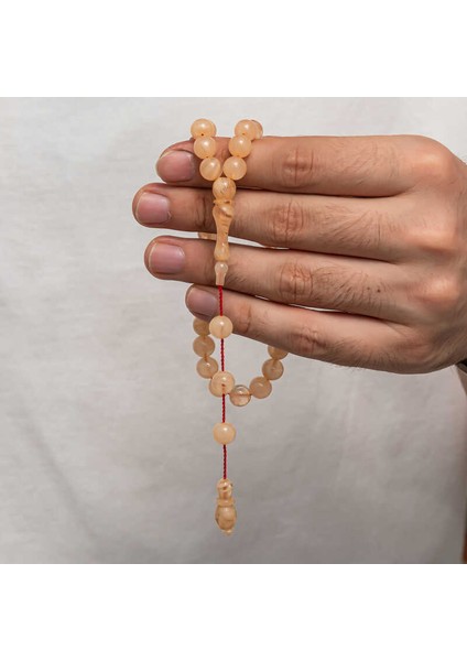 Yuvarlak Sıkma Kehribar Tesbih